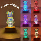 Ourson de Lumière - Lampe à effet Feu d'artifices 3D