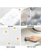 Tapis Marguerite Antidérapant & Imperméable pour Placards