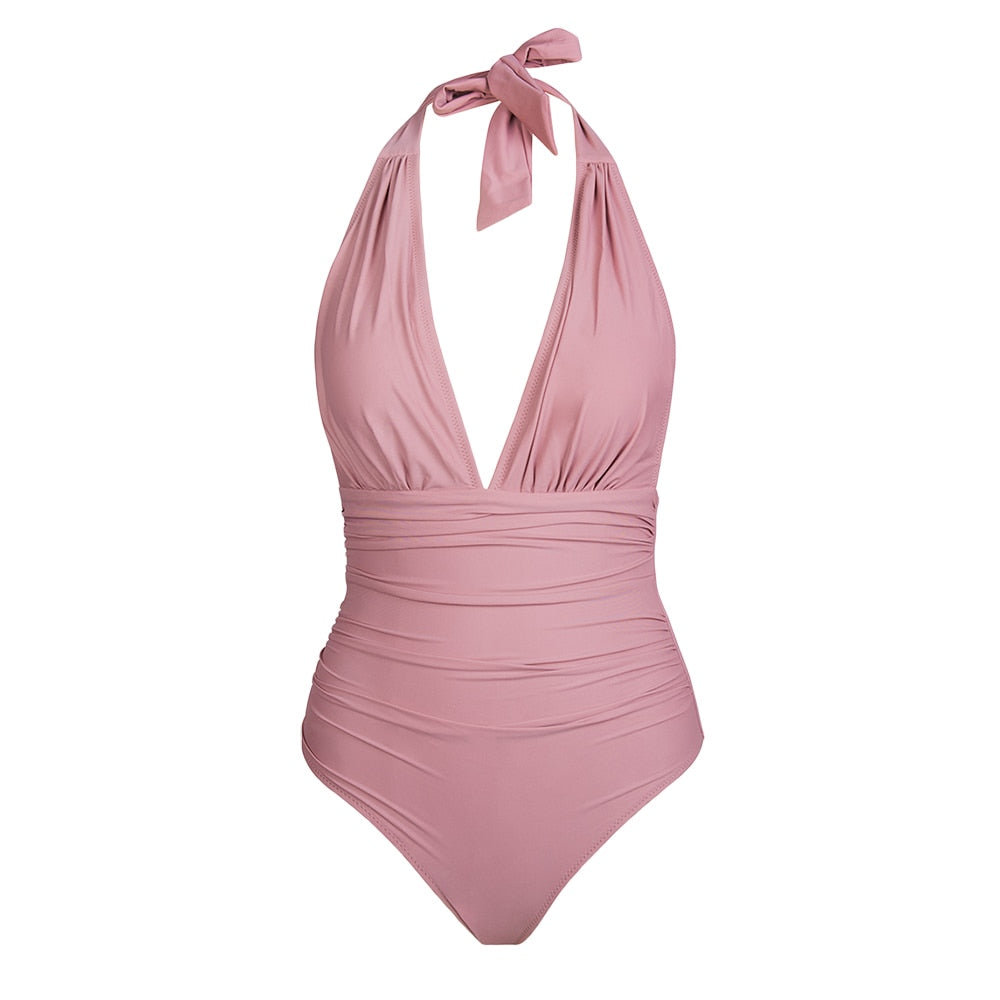 Maillot de bain 1PC décolleté plongeant - Collection été 2023
