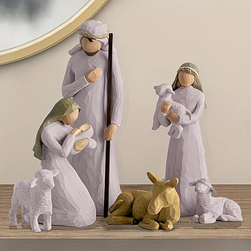 Figurines de Crèche de Noël en résine de haute qualité