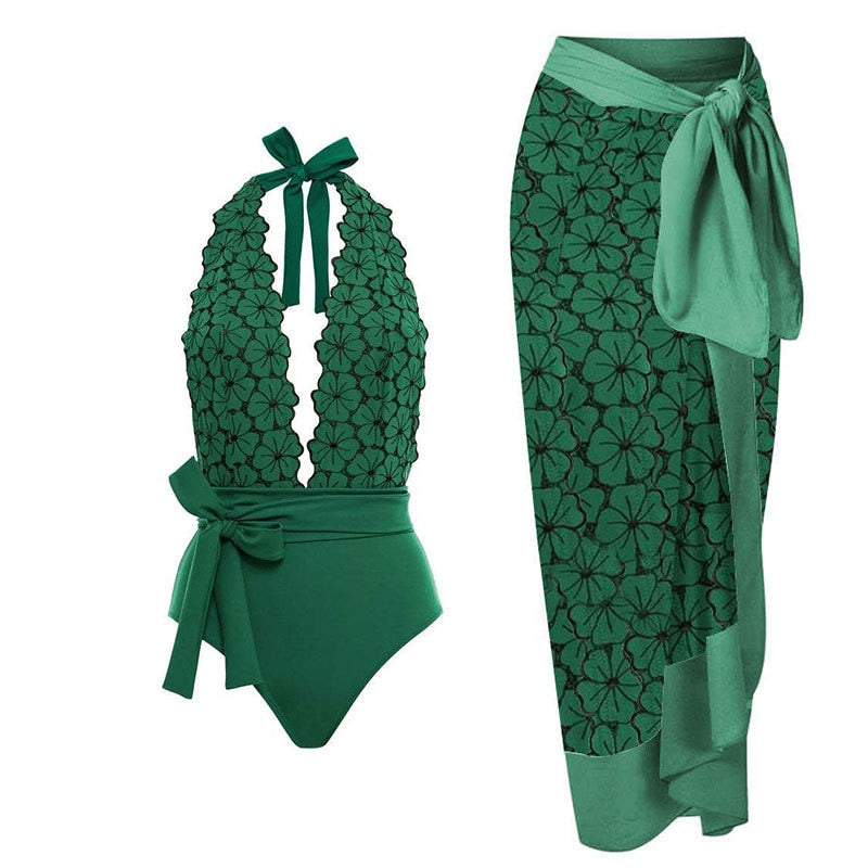 Maillot 1PC & Jupe longue