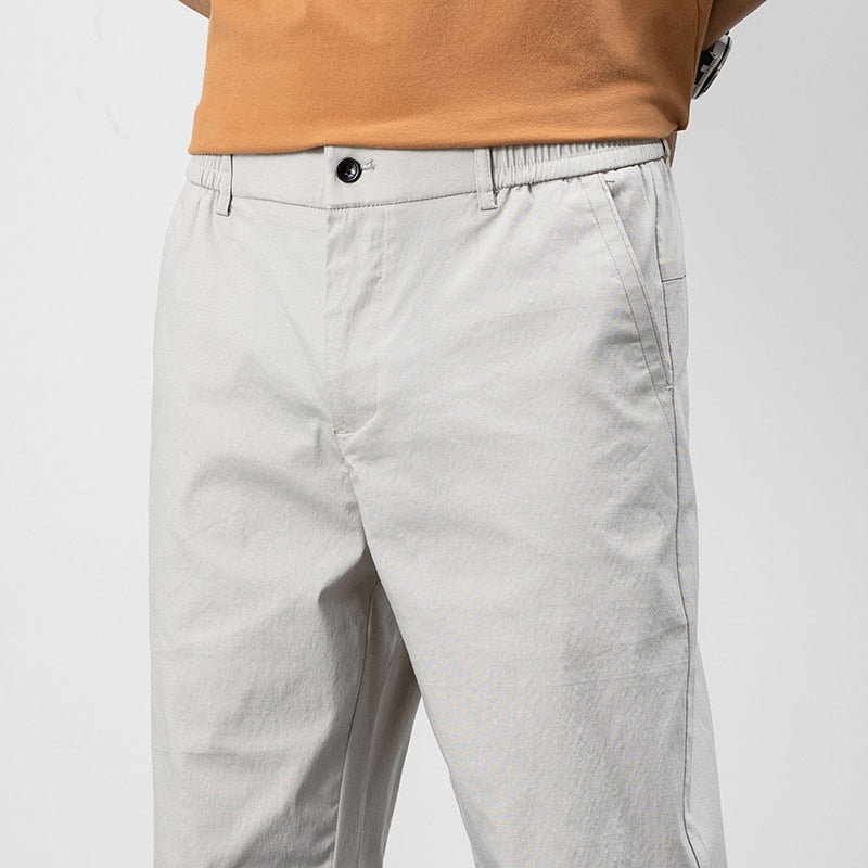 Pantalon d'été coupe droite en coton - Style casual