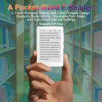 Lecteur MP3 & E-Book E-Ink 2,7" Bluetooth 45H Autonomie - Lecture & Musique