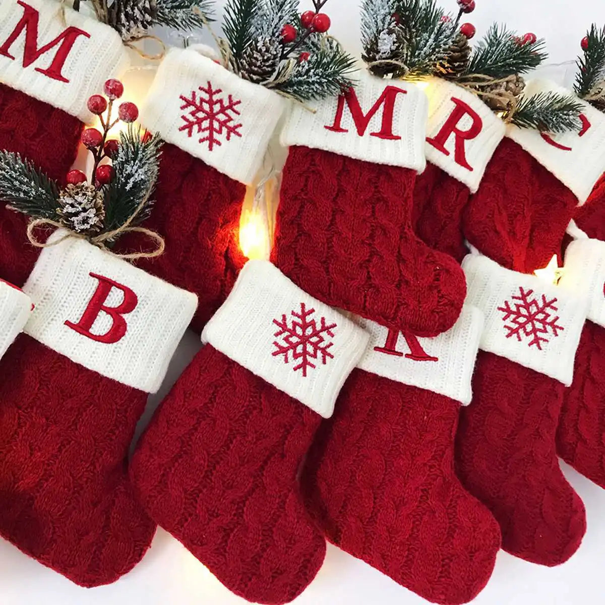 Mini Chaussettes de Noël avec initiales