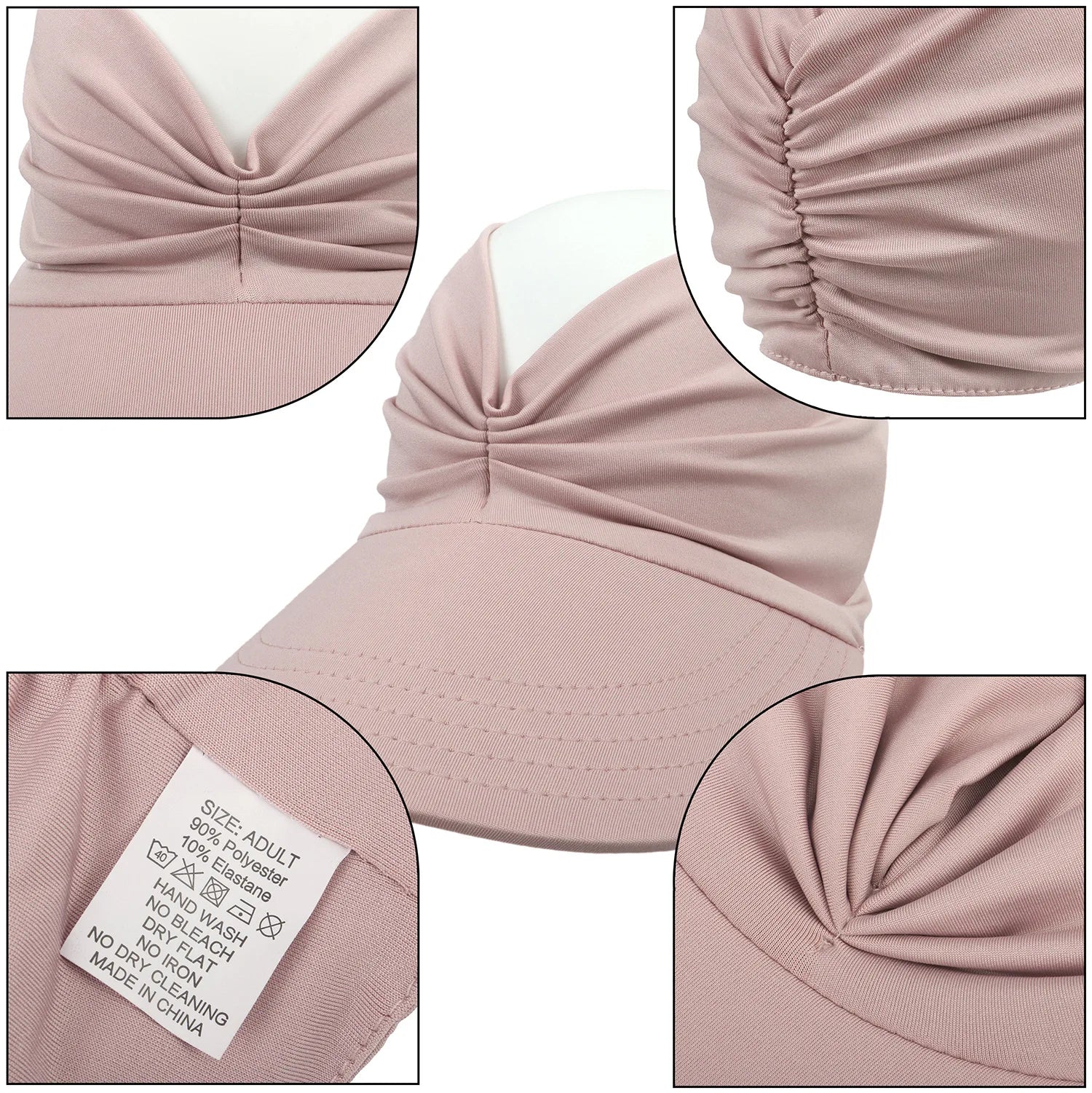 Visière Plage Femme Anti-UV Large Bord