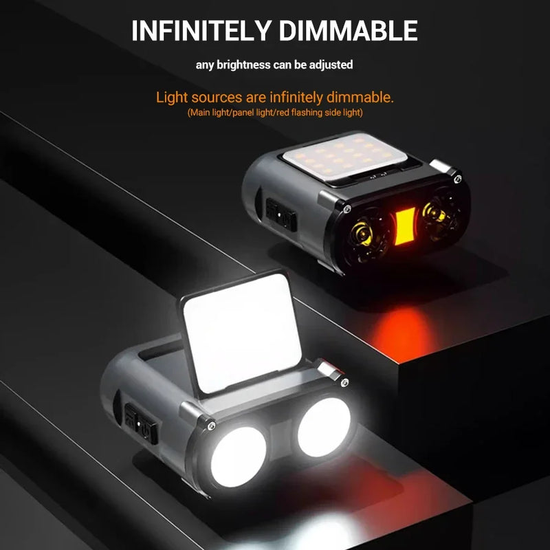 Éclairage Frontal LED Rotative - Haute Puissance & Portable