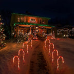 5PCS Sucre d'Orge LED 8 Modes - Décoration Lumineuse de Noël