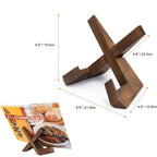 Porte Livre Recette en Bois pour Cuisine