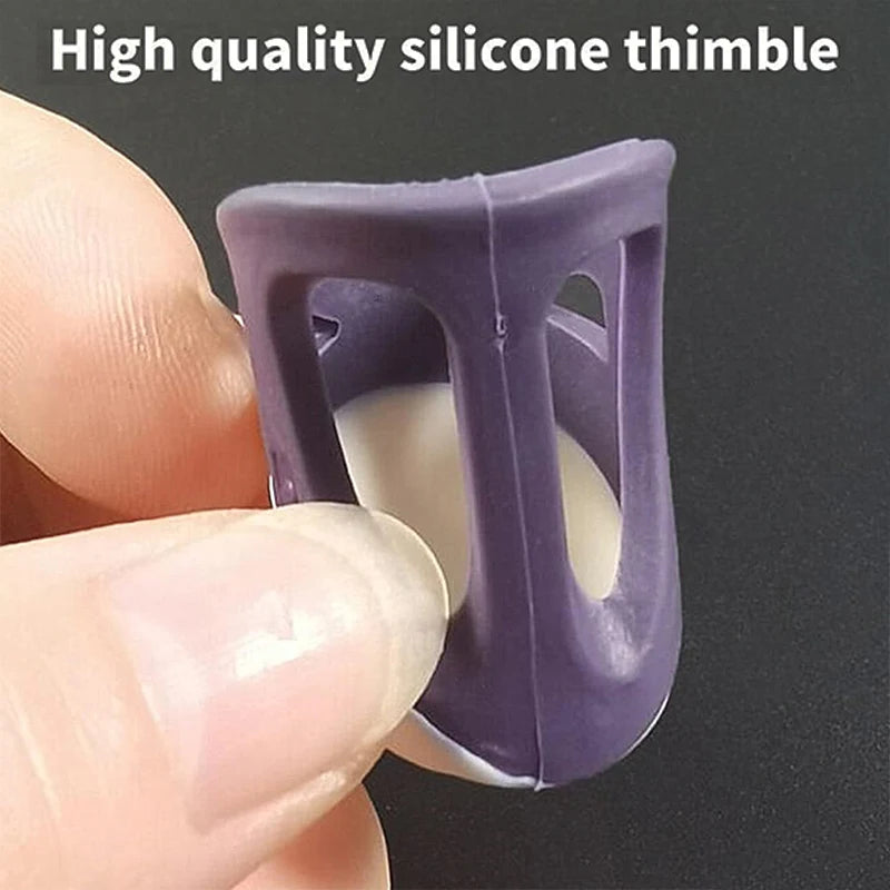 Lot de 10 dés à coudre ergonomiques en silicone