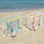 Grand Sac de Plage Transparent Résistant au Sable