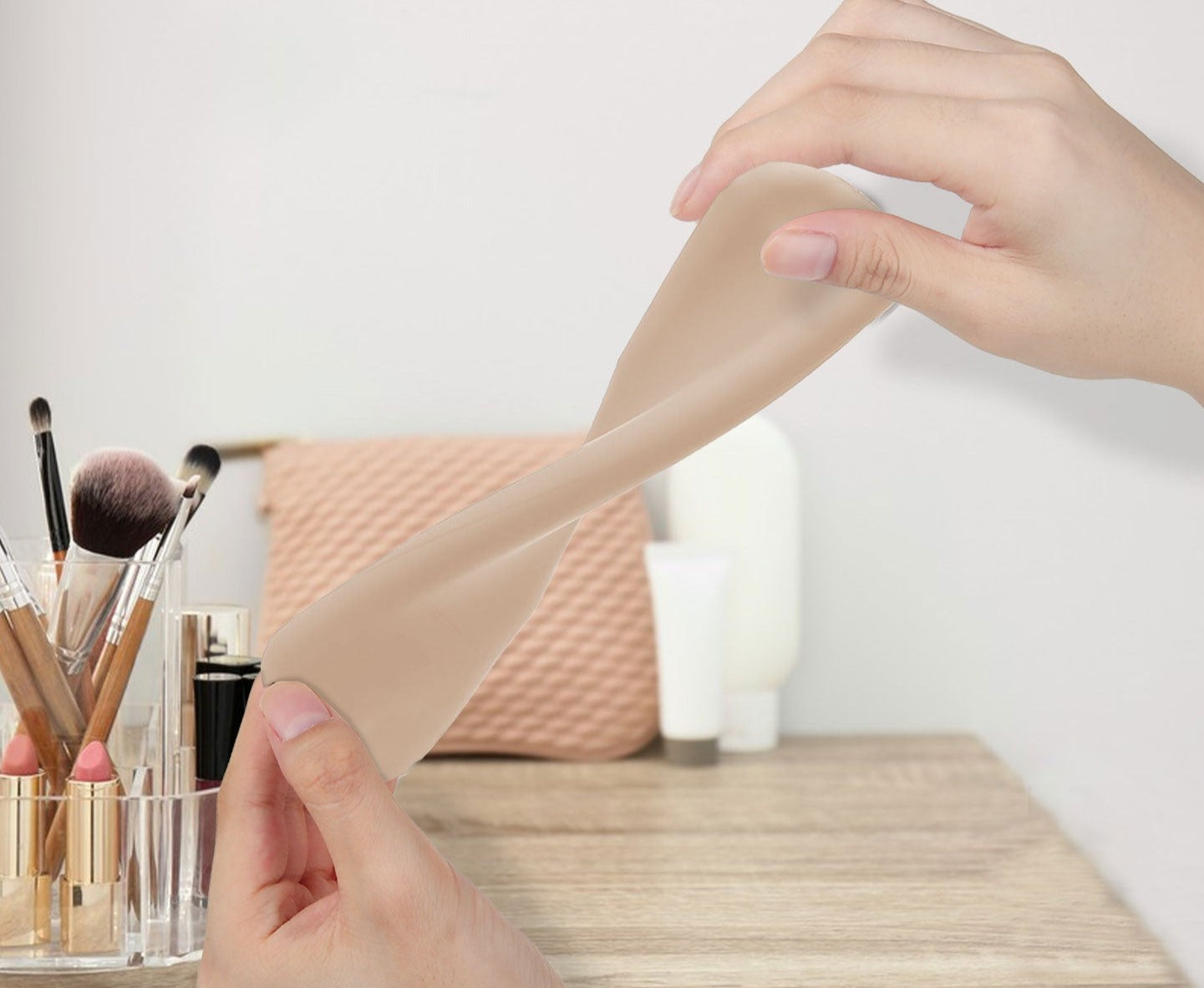 Trousse pour pinceaux en silicone et magnétique