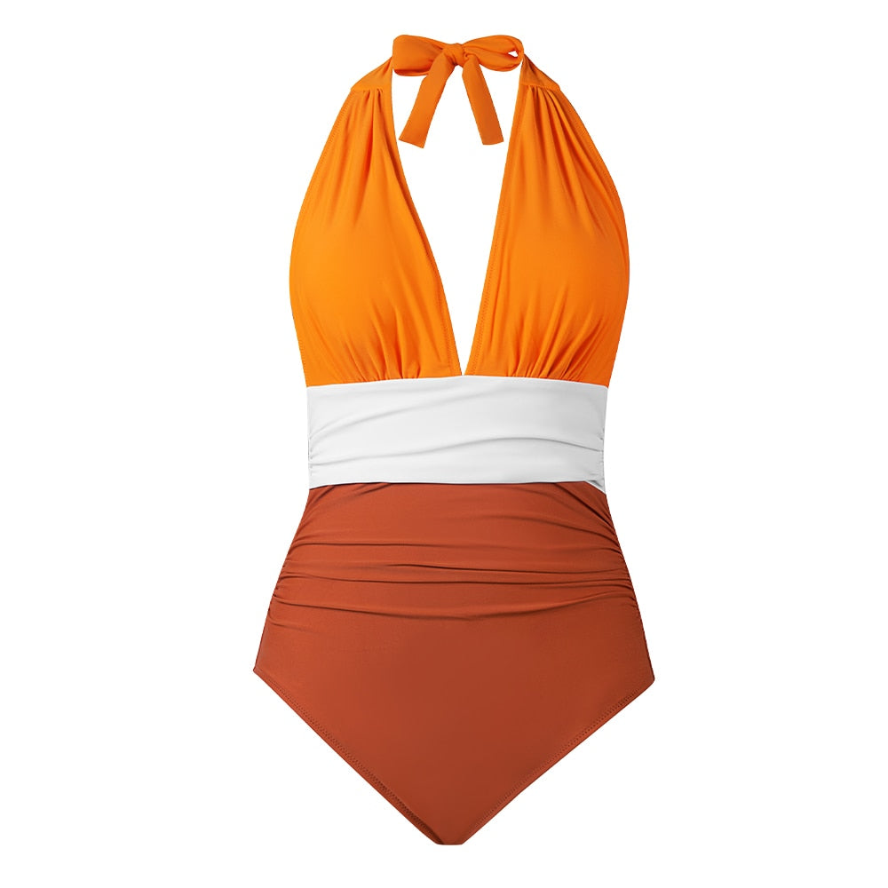 Maillot de bain 1PC décolleté plongeant - Collection été 2023