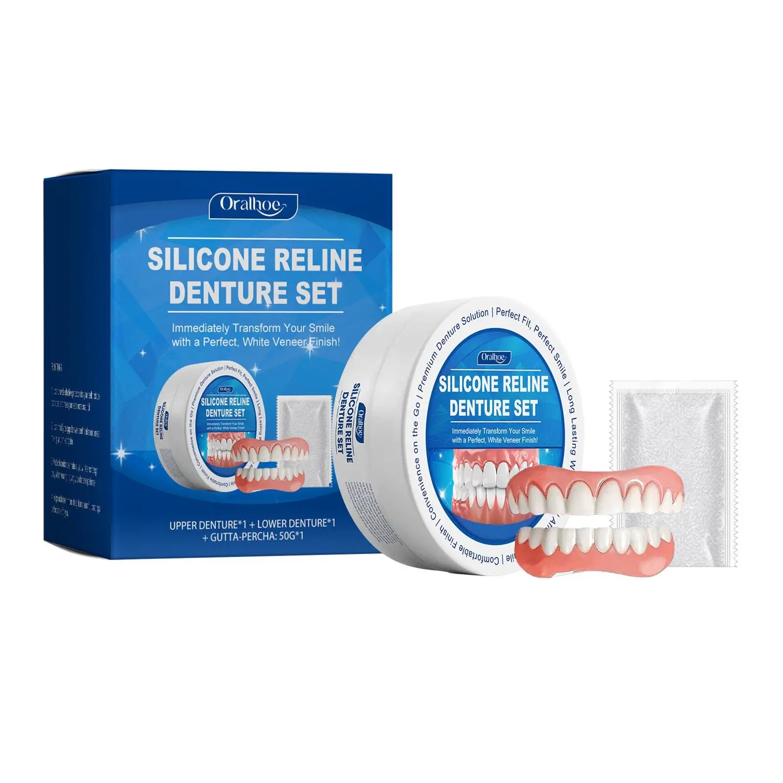 Kit de Prothèse Dentaire - Correction Instantanée du Sourire