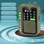 Radio FM de poche numérique avec Bluetooth — LED, enregistrement