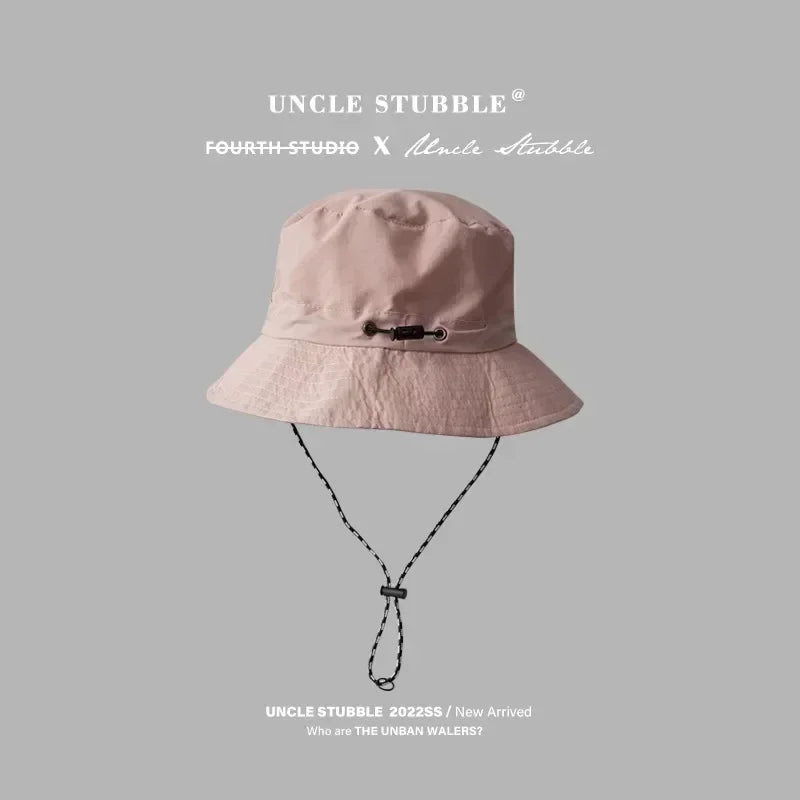Chapeau de pêcheur à Cordon Pliable Anti-UV & Imperméable