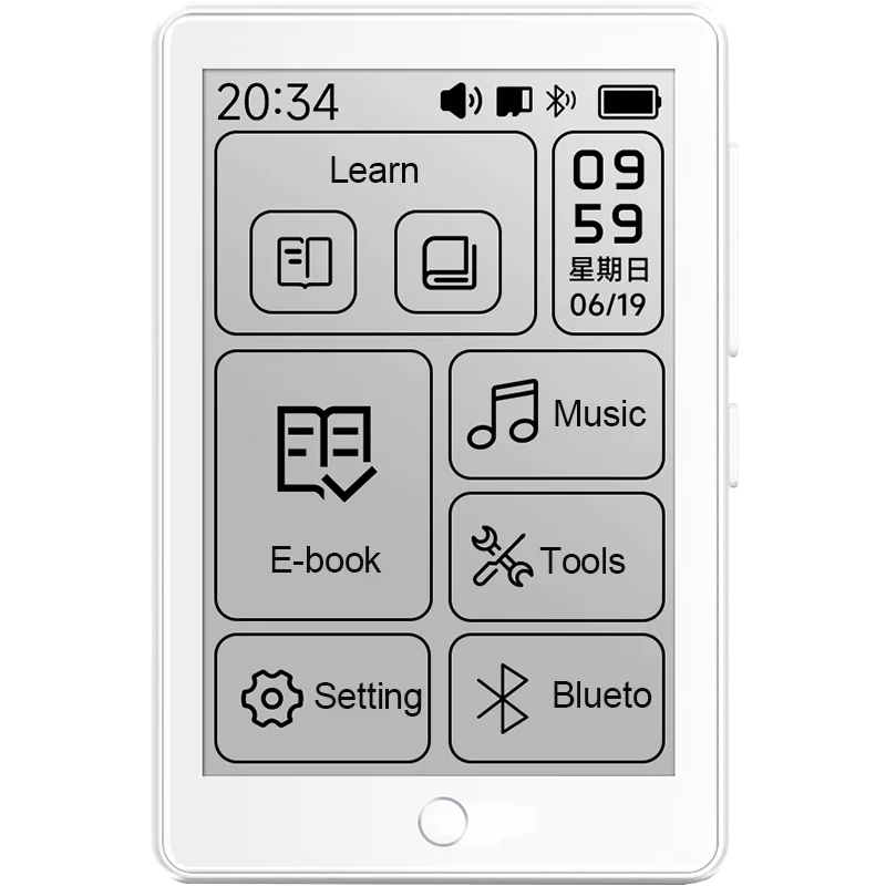 Lecteur MP3 & E-Book E-Ink 2,7" Bluetooth 45H Autonomie - Lecture & Musique