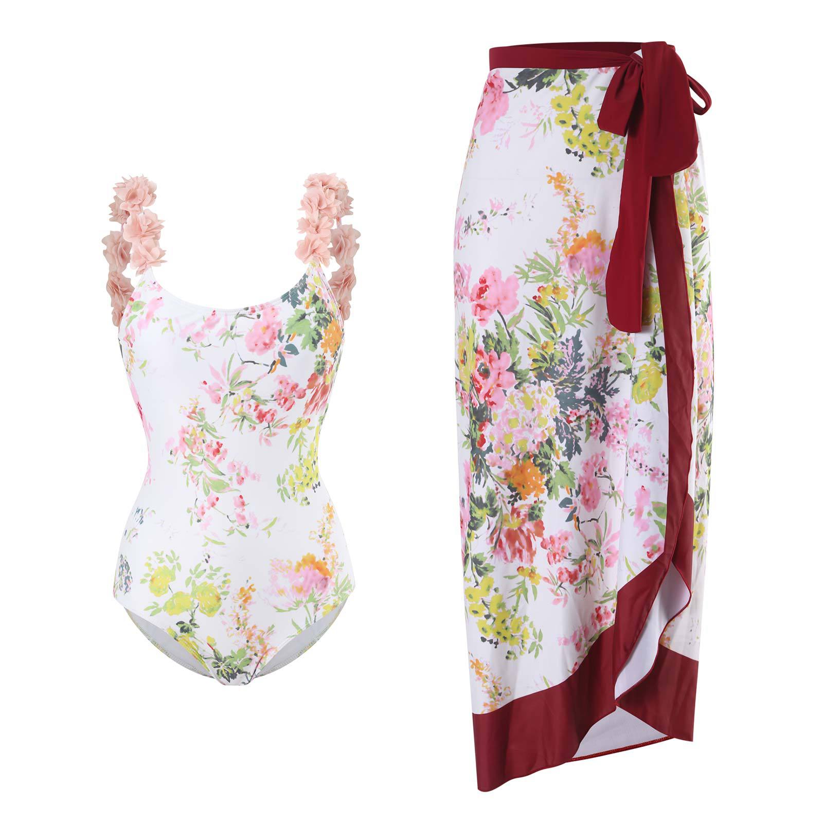 Maillot 1PC & Jupe longue