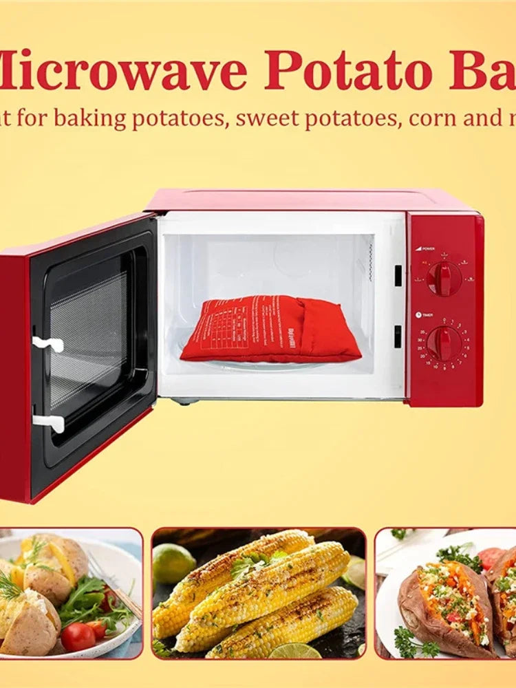 Lot de 4 Sacs de cuisson réutilisables au micro-ondes spécial pomme de terre