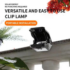 Lot de 2 Lumières Solaires à Clip 58 LED Détecteur de Mouvement