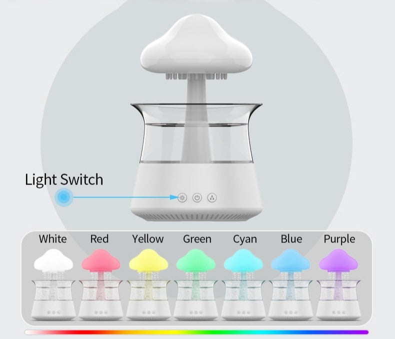 Cloudy Rain : Diffuseur d'huile contre le stress et l'anxiété