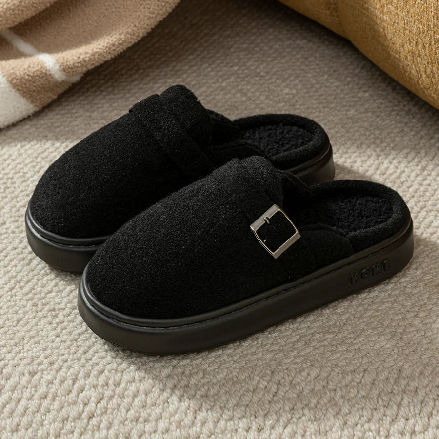 Pantoufles Mules à Sangles Chaudes & Antidérapantes - Mixte