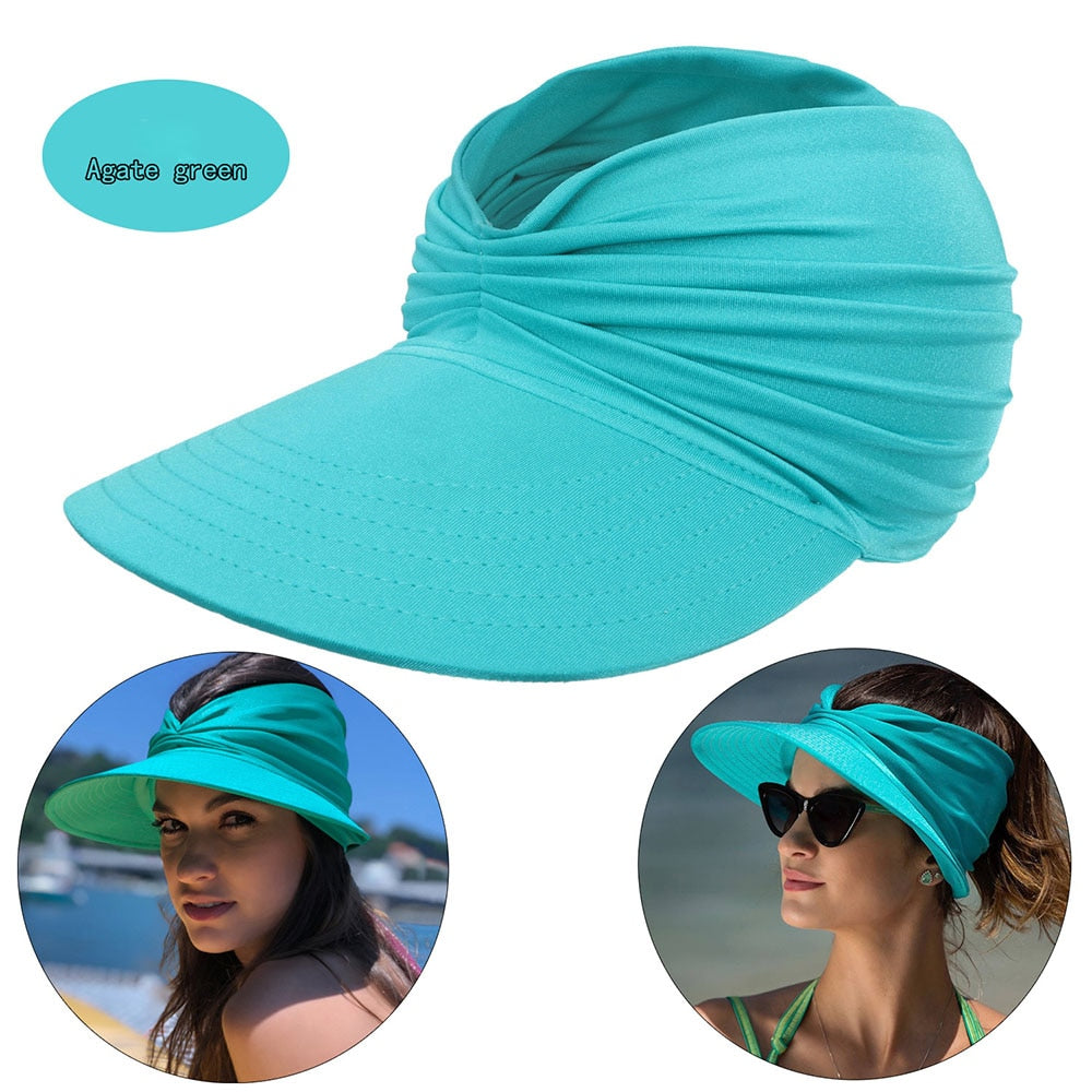 Visière large de plage tendance protection UV