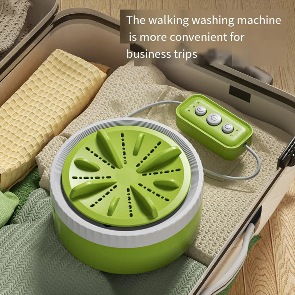 Mini Machine à Laver Rotative Ultrasonique Portable USB avec Télécommande
