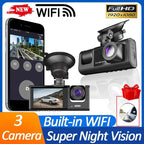 Caméra enregistreur vidéo de tableau de bord WiFi 1080° - Carte SD 64G OFFERTE