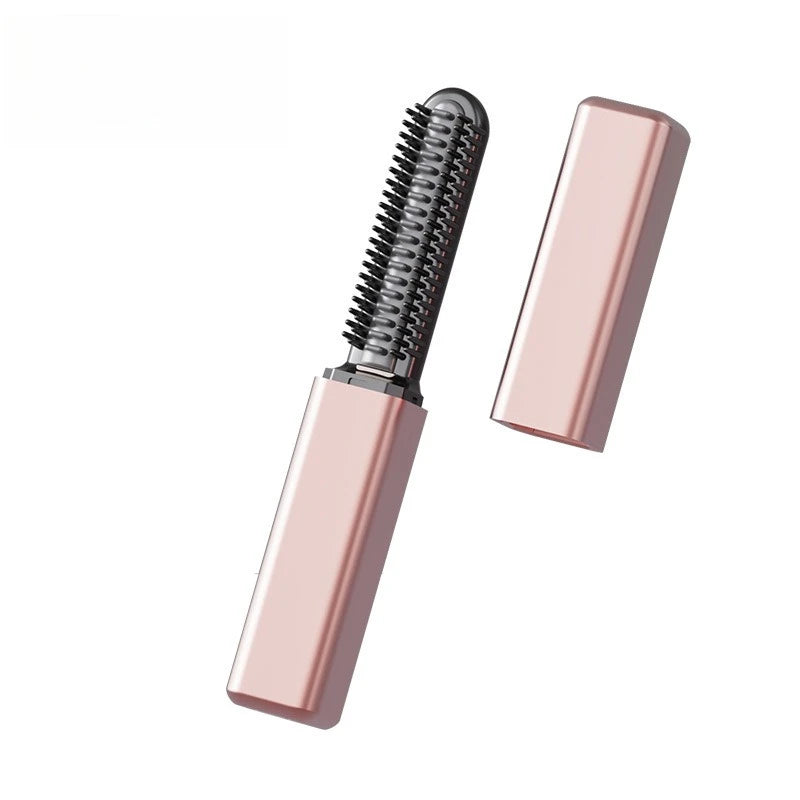 Mini Peigne Lissant Sans Fil – Fer à Lisser et Boucler Portable pour Frange et Coiffure