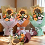 Bouquet de Fleurs en Crochet Fait Main - Idée Cadeau