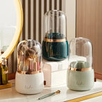 Rangement rotatif pour pinceaux de maquillage