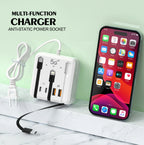 Multiprise Compacte 4 en 1 - Charge Rapide