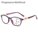 Charm'View - Lunettes de lecture anti-lumière bleue & verres progressifs - Femme