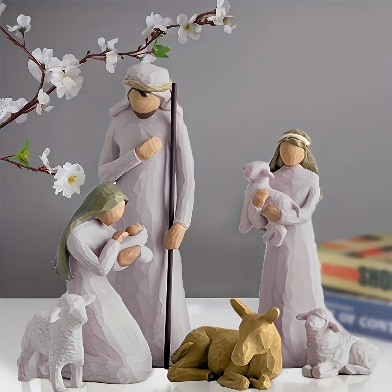 Figurines de Crèche de Noël en résine de haute qualité