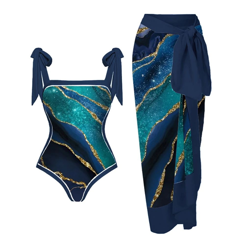 Maillot 1PC & Jupe longue