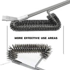 Brosse de Nettoyage BBQ 3 en 1 avec Grattoir