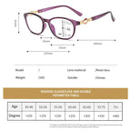 Charm'View - Lunettes de lecture anti-lumière bleue & verres progressifs - Femme