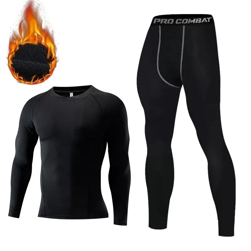 Sous-vêtements sportifs thermiques d'hiver pour Homme