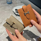 Porte-Carte en Cuir PU élégant à boucle