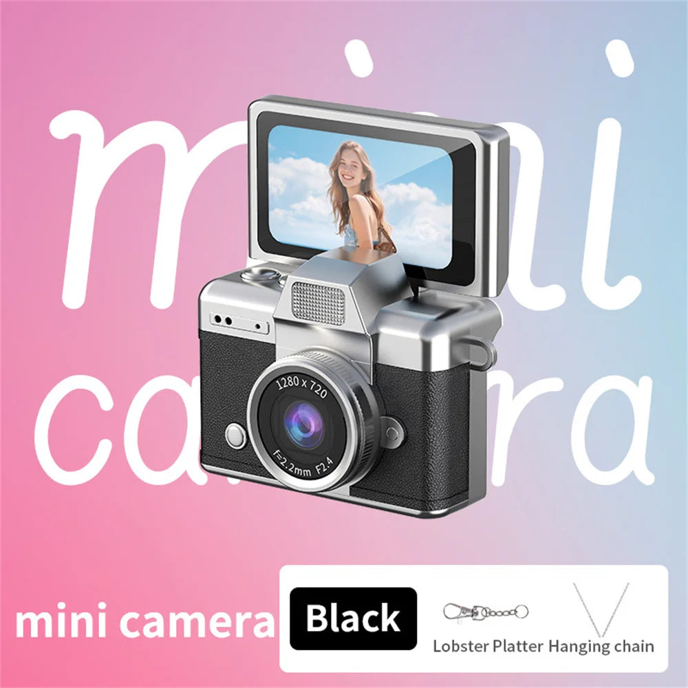 Mini Appareil Photo Rétro HD à Écran Pivotant + carte 64GB OFFERTE