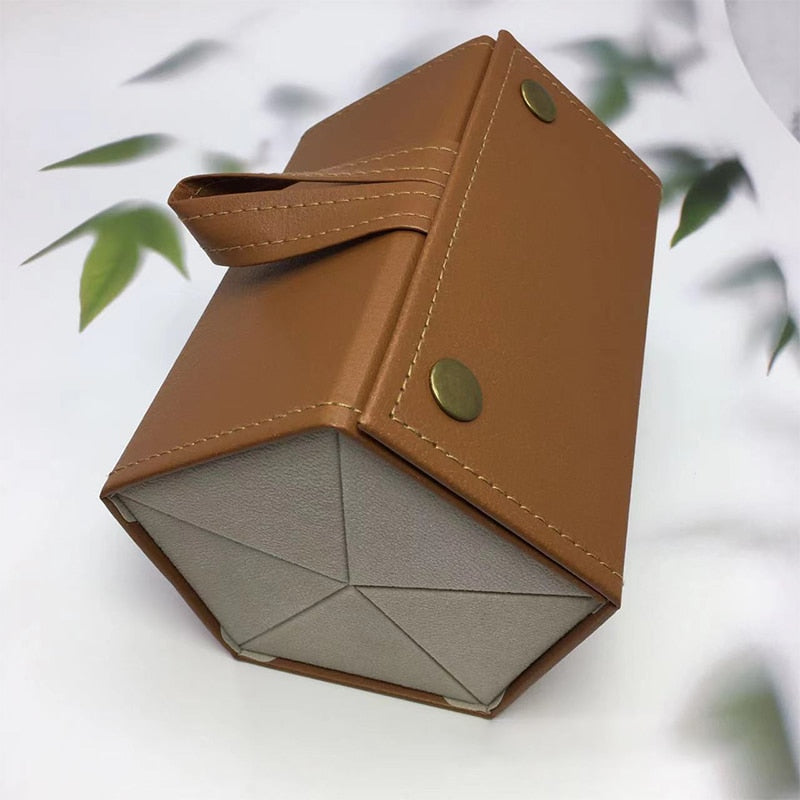 Étui à lunettes pliable avec compartiments