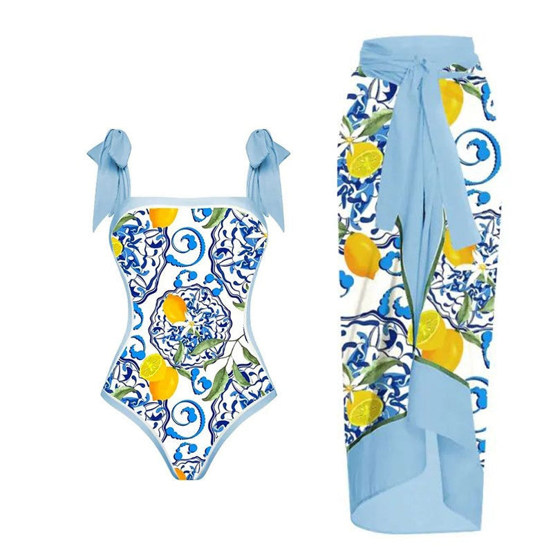 Maillot 1PC & Jupe longue