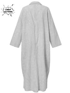 Robe chemise à rayures longue et ample