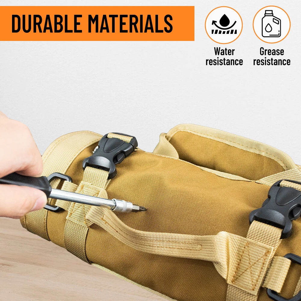 Sac à Outils Enroulable avec Poignée - 6 Trousses Détachables