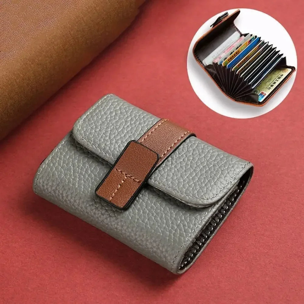 Mini Portefeuille pour Cartes en Cuir PU