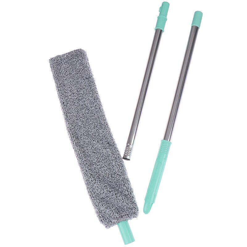 Balai à poussière rétractable en microfibre + 4 microfibres OFFERTES