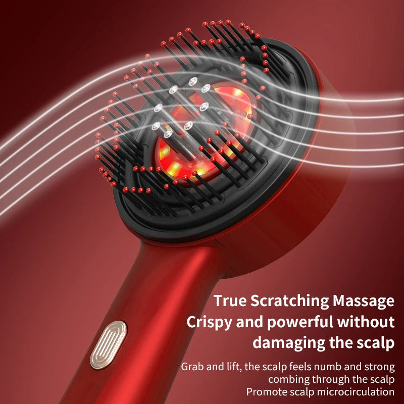 Peigne Thérapeutique Infrarouge Multifonctionnel - Massage du Cuir Chevelu