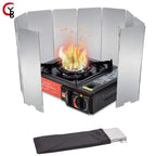 Pare-Vent Pliable en Aluminium de Camping pour Gazinière & BBQ