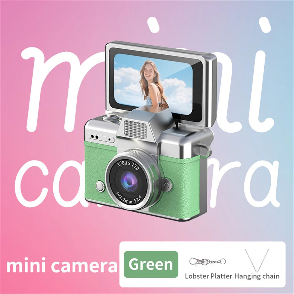 Mini Appareil Photo Rétro HD à Écran Pivotant + carte 64GB OFFERTE
