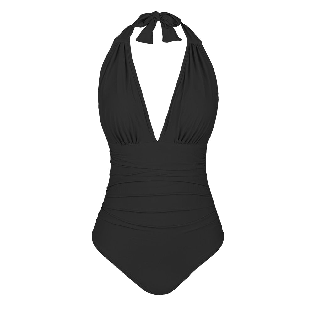 Maillot de bain 1PC décolleté plongeant - Collection été 2023
